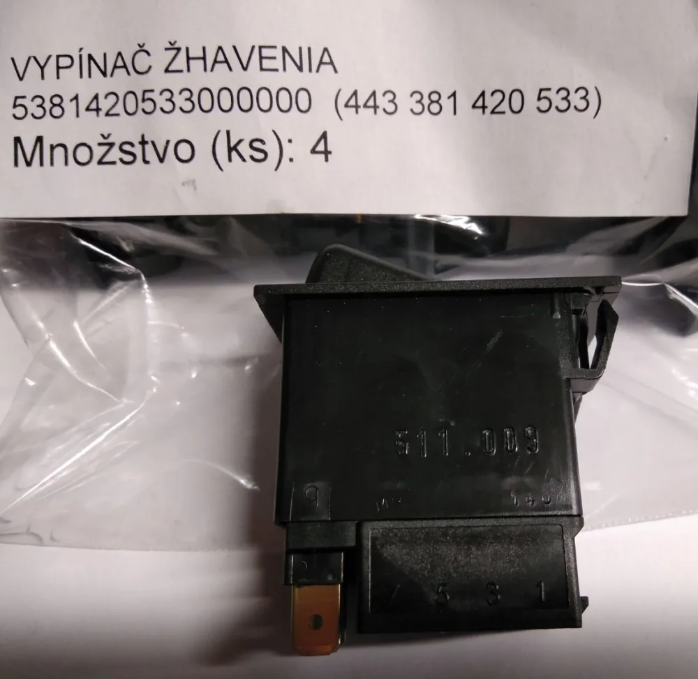 Prepinac vratny - zhavenia